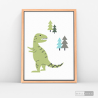Cuadro Infantil Dinosaurio