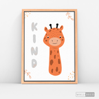 Cuadro Infantil Jirafa Kind