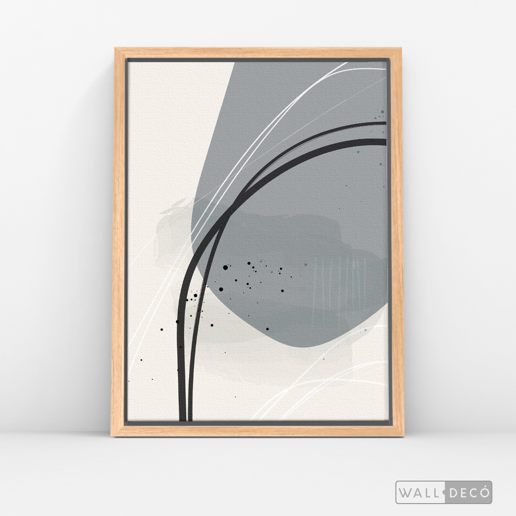 Cuadro Abstracto Nórdico Óvalos Uno