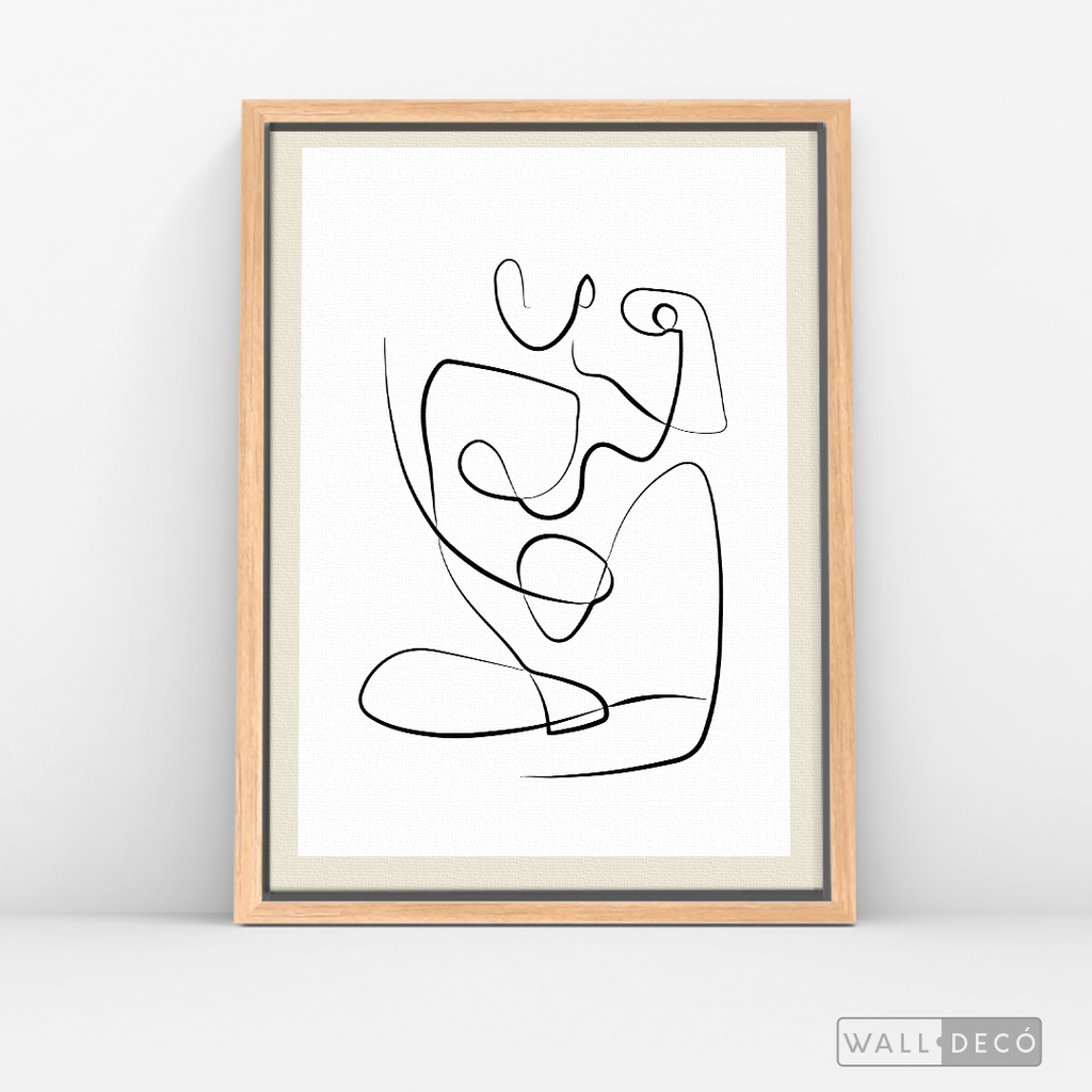 Cuadro Minimalista Figura Humana