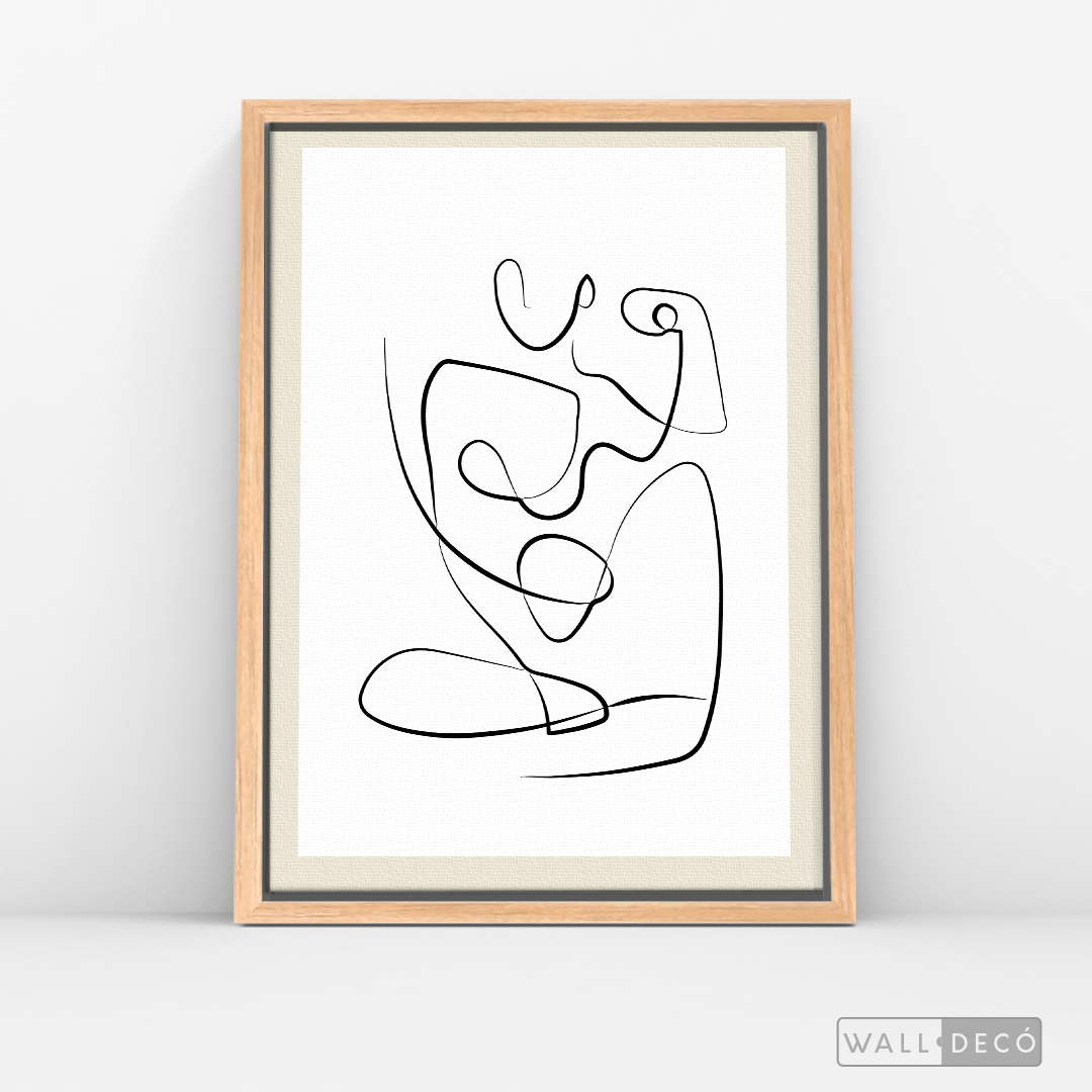 Cuadro Minimalista Figura Humana