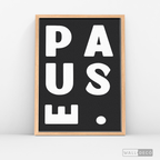 Cuadro Minimalista Pause