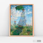 Cuadro Arte Mujer con sombrilla, Claude Monet