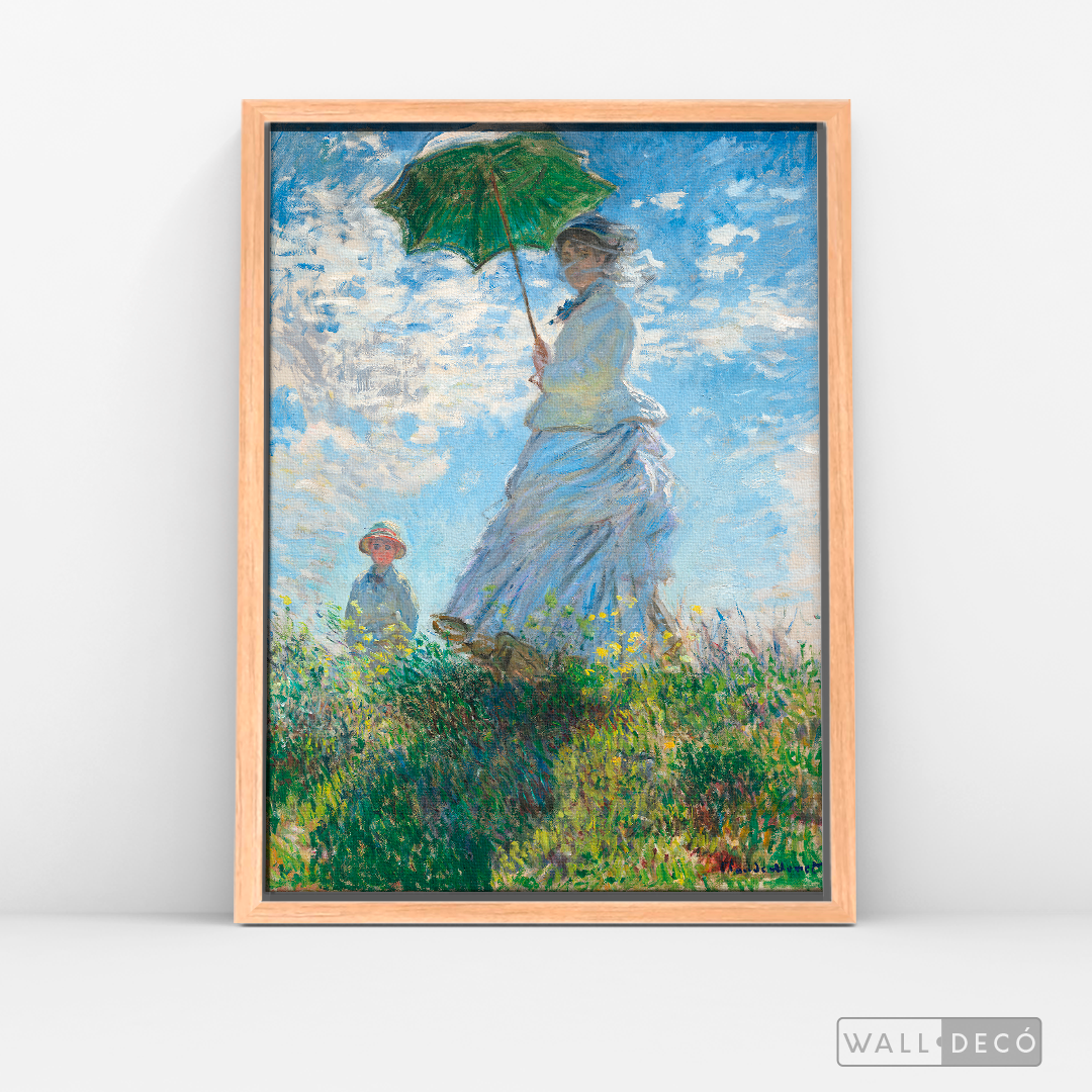 Cuadro Arte Mujer con sombrilla, Claude Monet