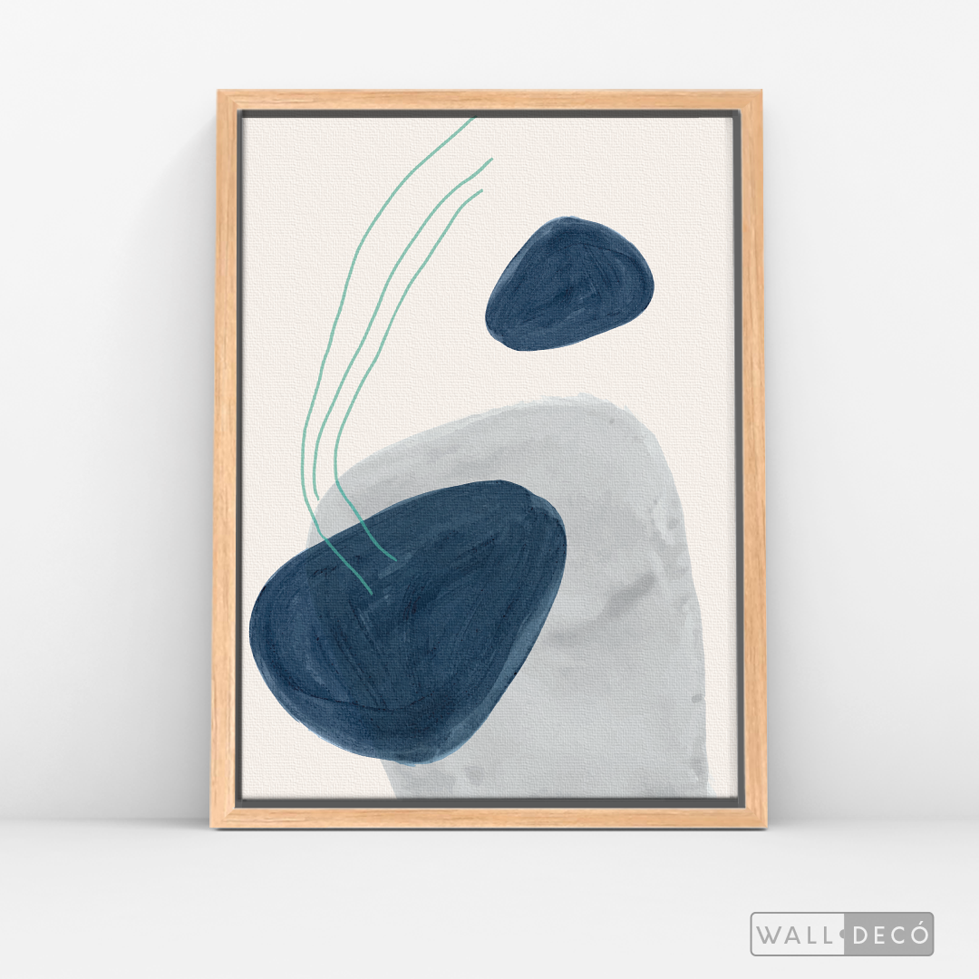 Cuadro Abstracto Calma en Azul