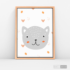 Cuadro Infantil Lindo Gatito