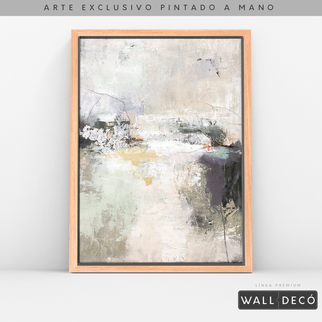 Arte Pintado a Mano Bruma Del Amanecer Vertical