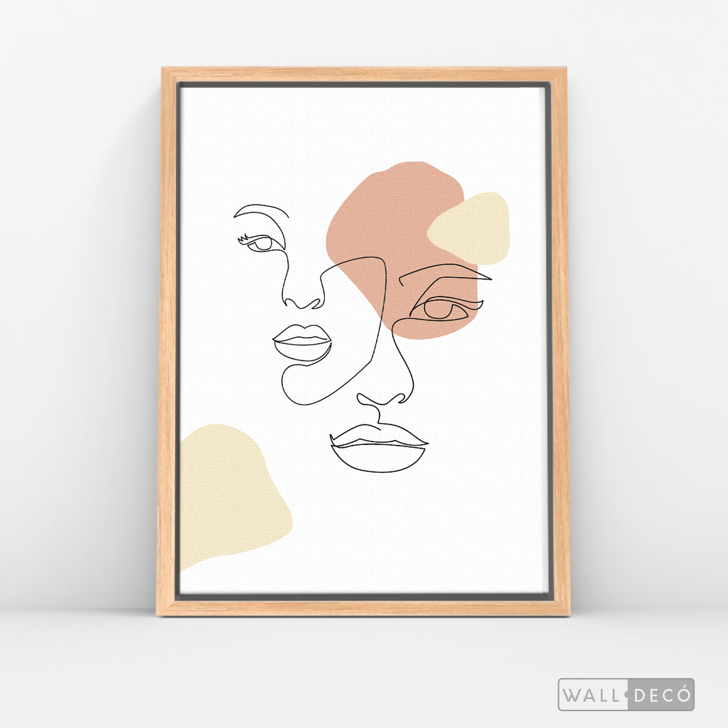 Cuadro Face Lines Simpatía