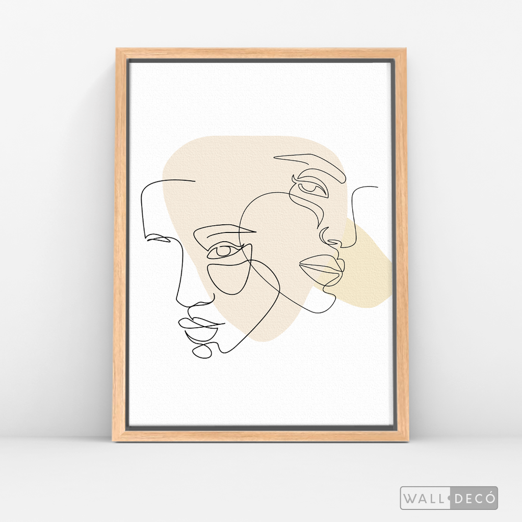 Cuadro Face Lines Empatía