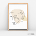 Cuadro Face Lines Empatía