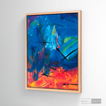 Cargar imagen en el visor de la galería, Cuadro Abstracto Contraste Azul
