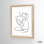 Cuadro Minimalista Figura Humana