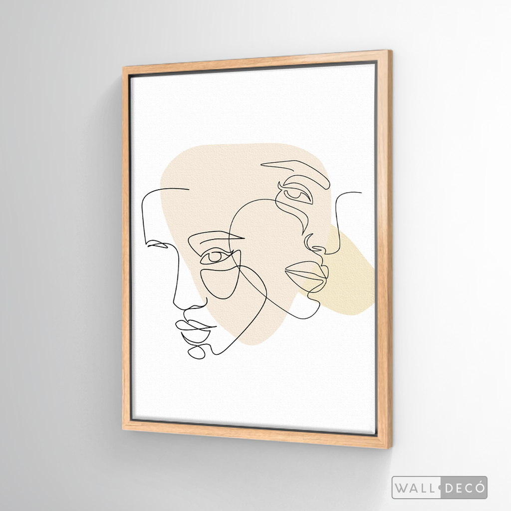 Cuadro Face Lines Empatía