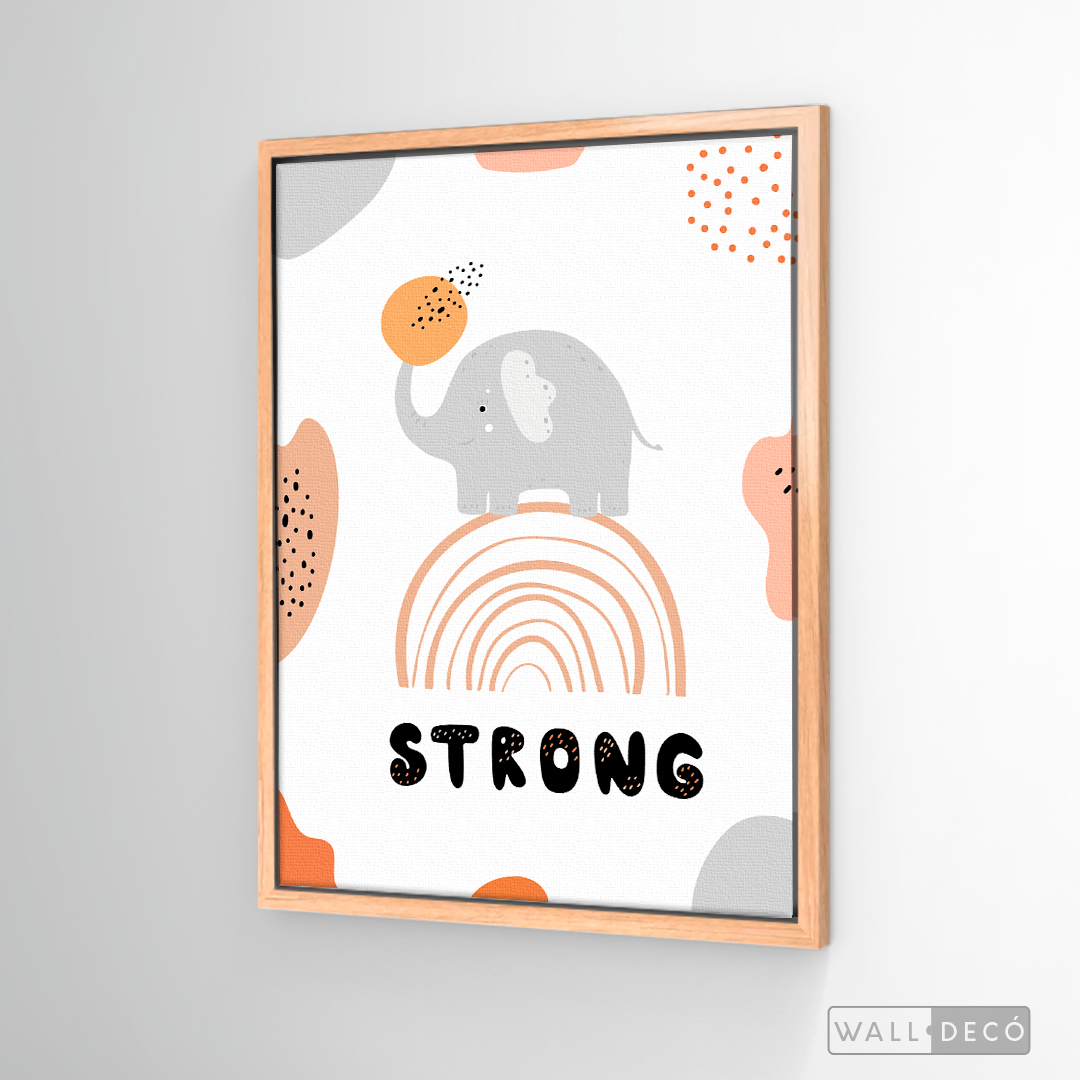 Cuadro Infantil Elefante Strong