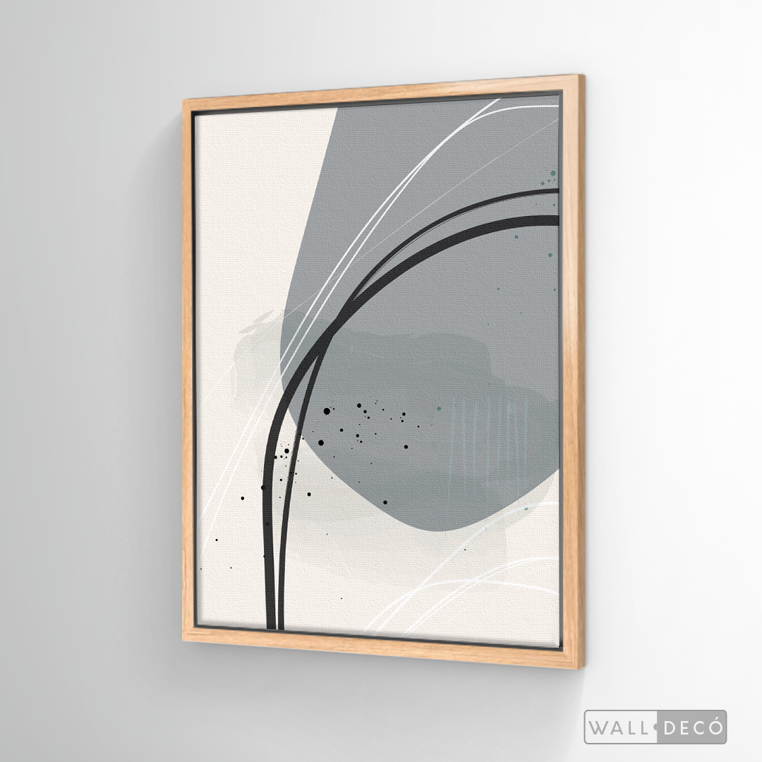 Cuadro Abstracto Nórdico Óvalos Uno