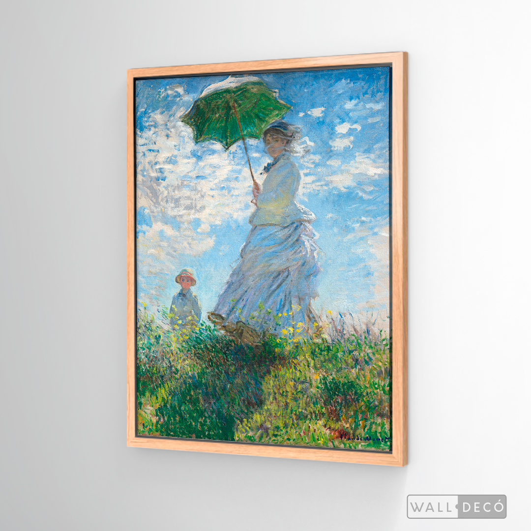 Cuadro Arte Mujer con sombrilla, Claude Monet