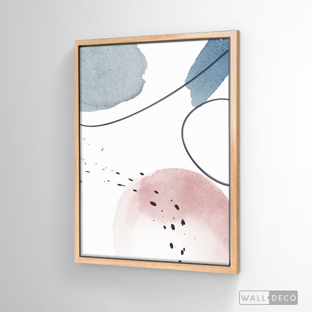 Cuadro Abstracto Nórdico Pastel tres