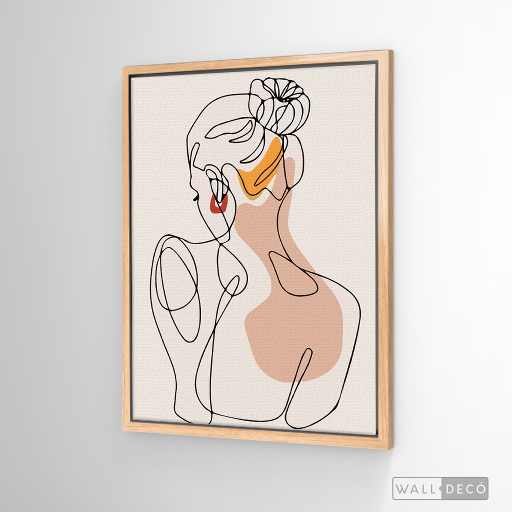 Cuadro Mujer Line Art
