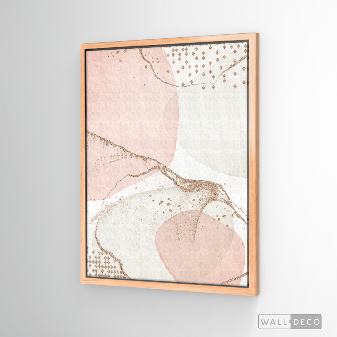 Cuadro Fragmentos Abstractos Rosa