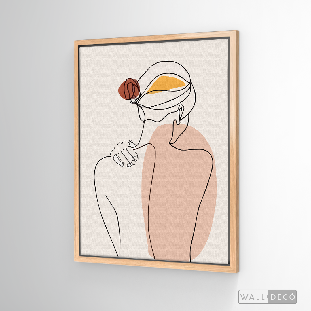 Cuadro Mujer Line Art Dos