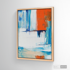 Cuadro Abstracto Azul-Naranja