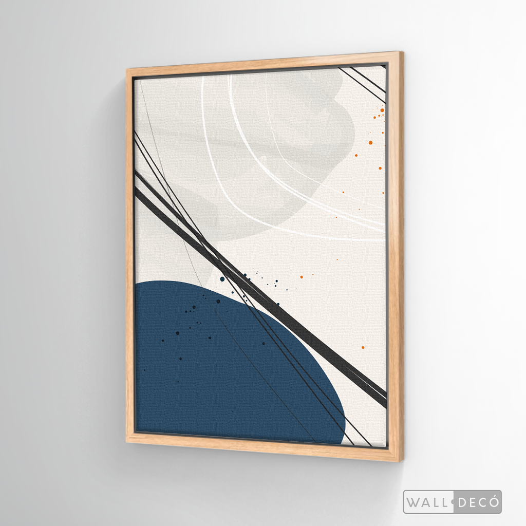 Cuadro Abstracto Nórdico Óvalos Tres
