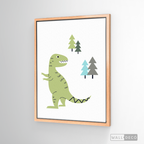 Cuadro Infantil Dinosaurio