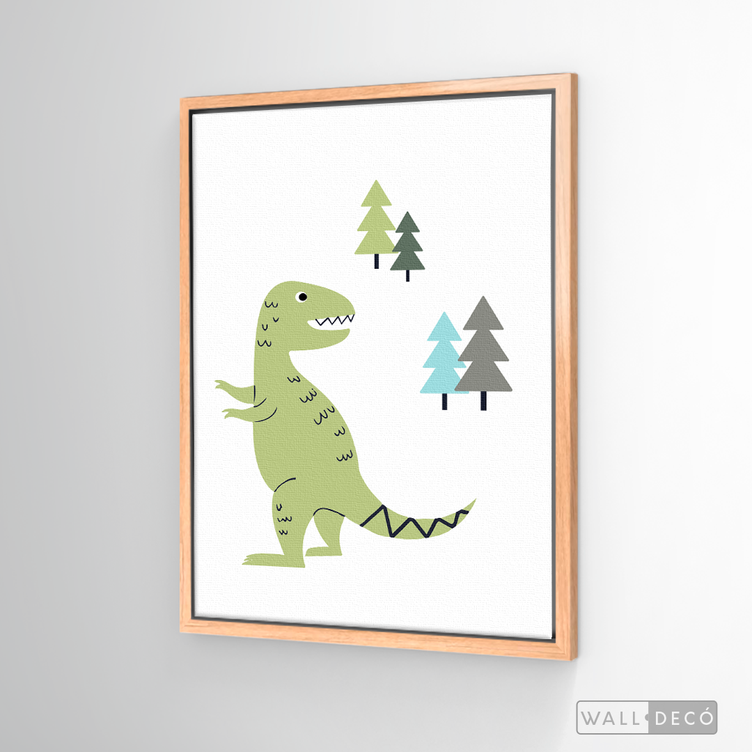 Cuadro Infantil Dinosaurio