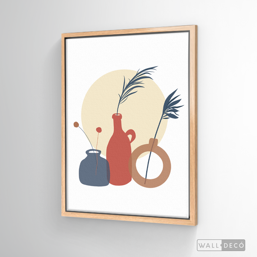 Cuadro Boho Floreros Dos