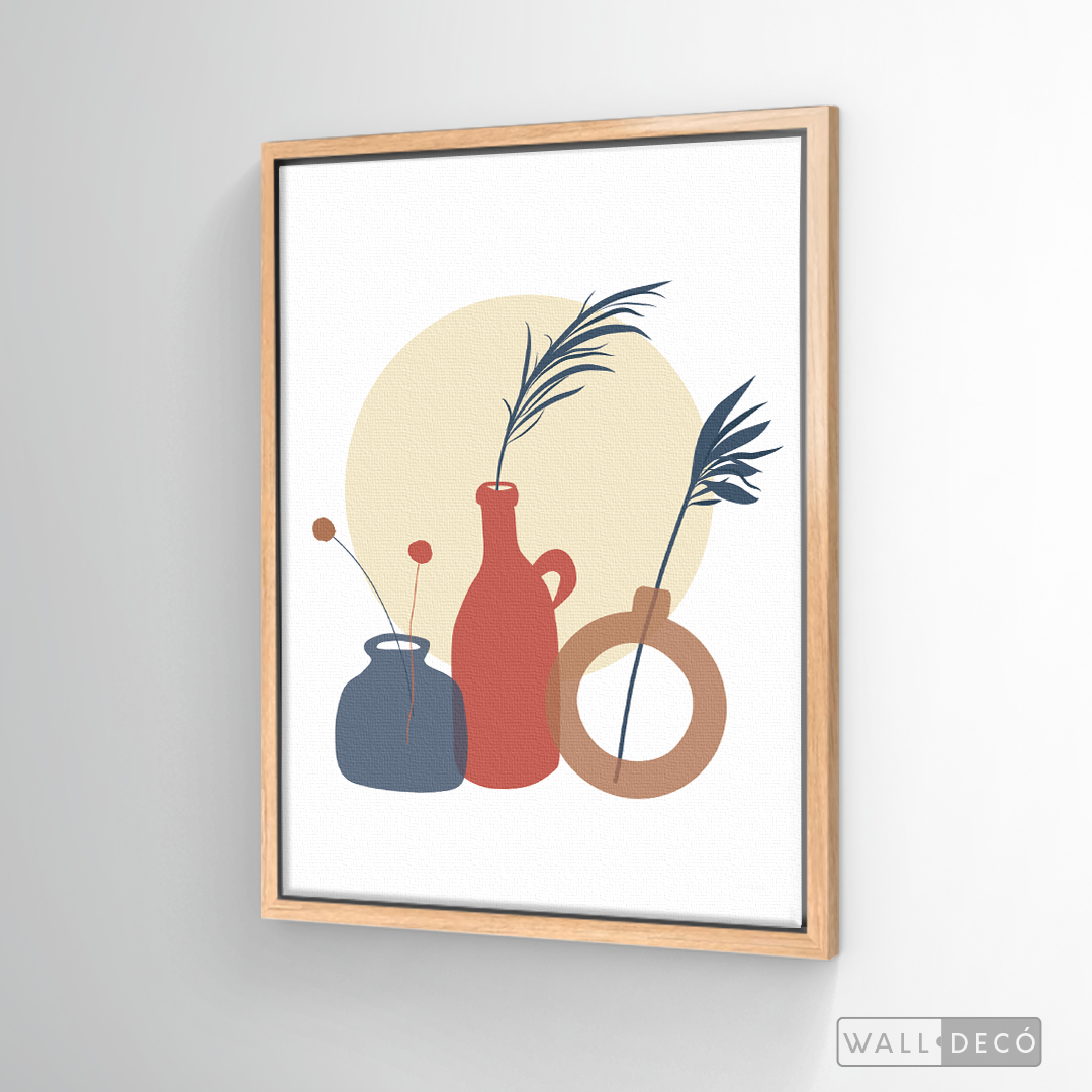 Cuadro Boho Floreros Dos