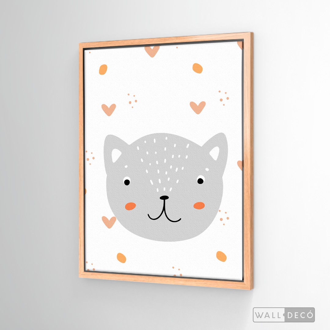 Cuadro Infantil Lindo Gatito