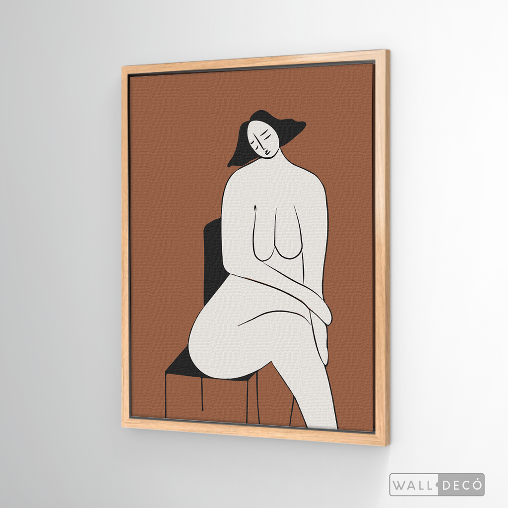 Cuadro Minimalista Figura Humana Dos