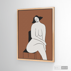 Cuadro Minimalista Figura Humana Dos