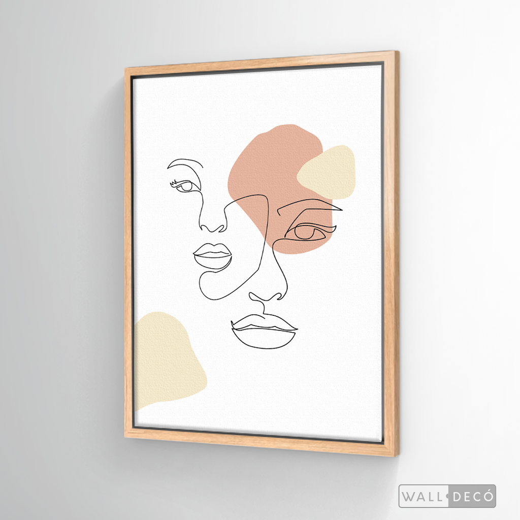 Cuadro Face Lines Simpatía