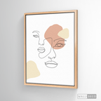 Cuadro Face Lines Simpatía