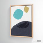 Cargar imagen en el visor de la galería, Cuadro Abstracto Nórdico Azul Tres
