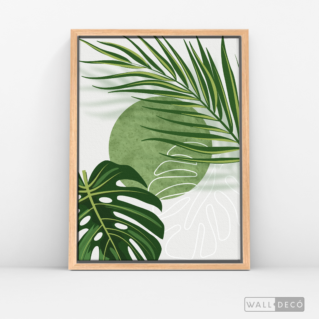 Cuadro Botánico Monstera Palma
