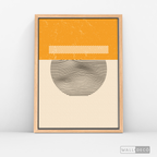 Cuadro Abstracto Minimal Sunset Yellow