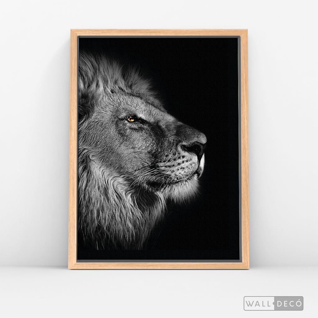 Cuadro Animales León (A) B/N