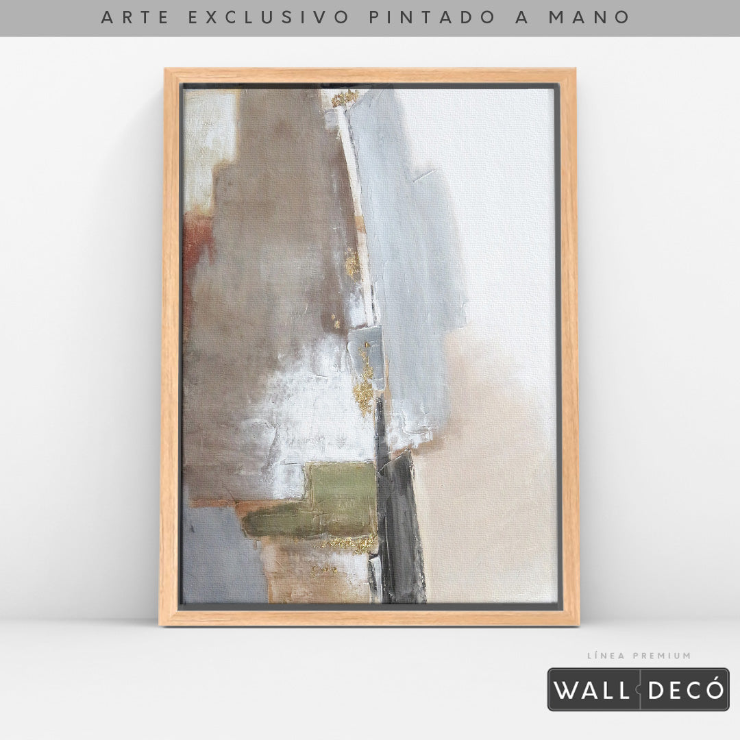 Arte Pintado a Mano Naturaleza Estructural Vertical