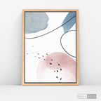 Cuadro Abstracto Nórdico Pastel tres