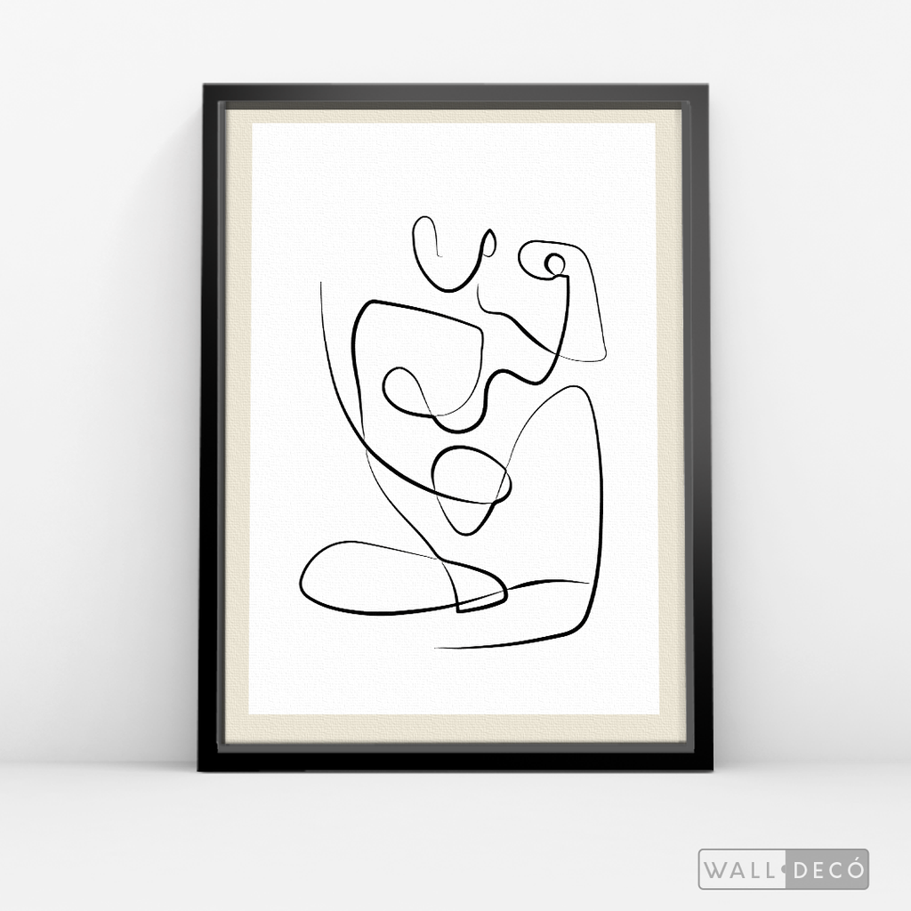 Cuadro Minimalista Figura Humana