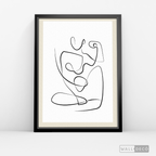 Cuadro Minimalista Figura Humana