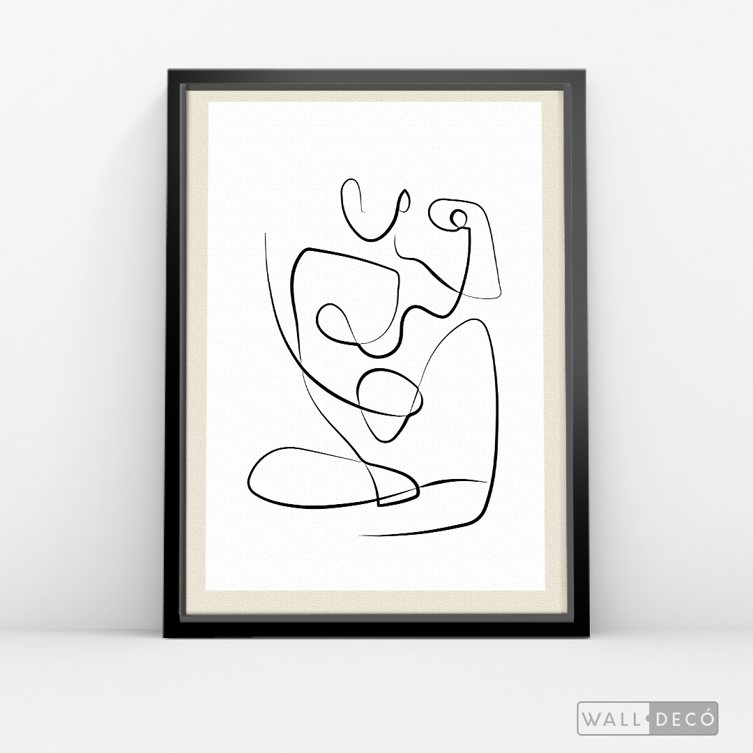 Cuadro Minimalista Figura Humana