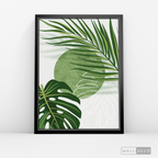Cuadro Botánico Monstera Palma