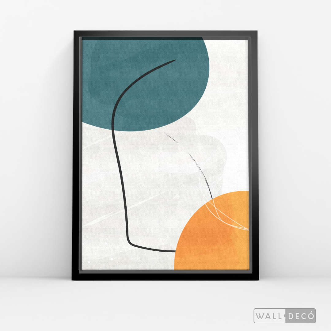 Cuadro Abstracto Nórdico Trazos Dos