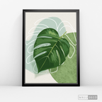 Cuadro Botánico Monstera Tropical