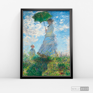Cuadro Arte Mujer con sombrilla, Claude Monet