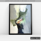 Arte Pintado a Mano Pensamiento Musical Vertical