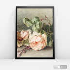 Cuadro Arte Vintage Rose